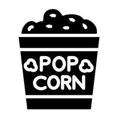 Vector Design Popcorn Icon Style