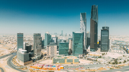 KAFD King Abdullah Financial District in Riyadh city