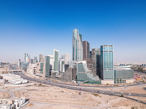 KAFD King Abdullah Financial District in Riyadh city