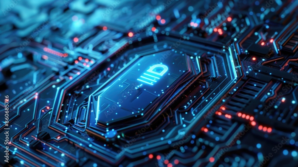 Aufkleber a detailed image of a computer motherboard's internal components