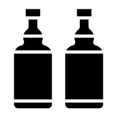 Vector Design Wine Bottle Icon Style