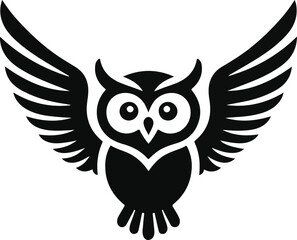 Bird black vector illustration