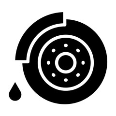 Vector Design Brake Fluid Icon Style