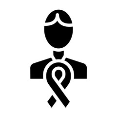 Vector Design Cancer Ambassador Icon Style