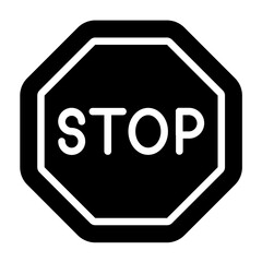 Vector Design Stop Sign Icon Style