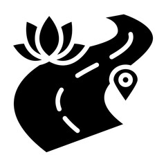 Vector Design Wellness Path Icon Style