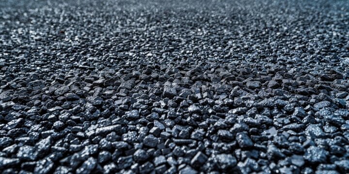 A close-up view of a pile of gravel