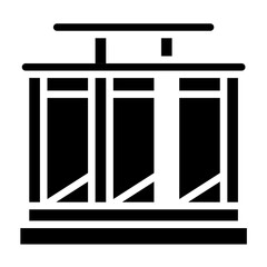 Vector Design Steel Frame Icon Style