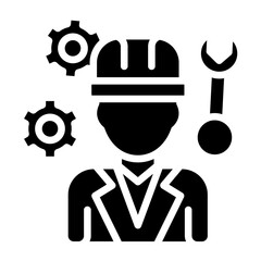 Vector Design Mechanical Engineer Icon Style