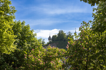 Amalie-Redlich-Turm in der Altstadt von Salzburg