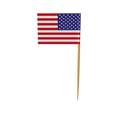 3d United State of America flag