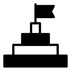 goal glyph icon vector illustration isolated on white background