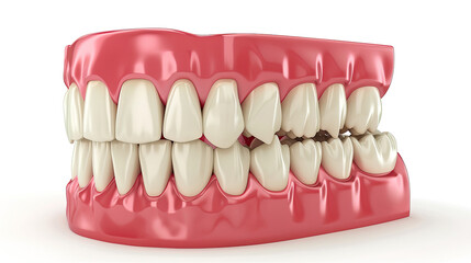 Obraz premium Medically Accurate 3D Illustration of Human Teeth Treatment