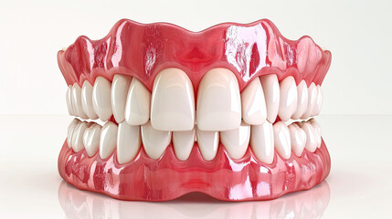 Medically Accurate 3D Illustration of Human Teeth Treatment
