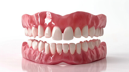 Obraz premium Medically Accurate 3D Illustration of Human Teeth Treatment