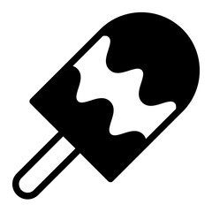 ice cream  glyph  icon vector illustration isolated on white background