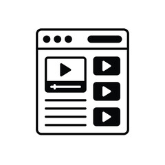 Video Content vector icon