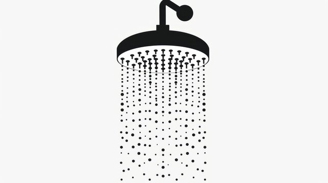 recommend clip art: Shower silhouette icon