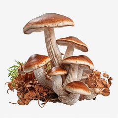 Mushroom, Wild Mushroom, Natural Mushroom, Mushroom in Wild, Fresh Mushroom, Raw Mushroom, Generative AI