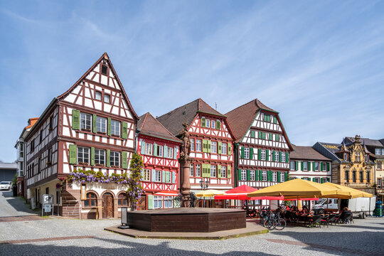 Marktplatz, Bretten, Baden Wuerttemberg, Deutschland 