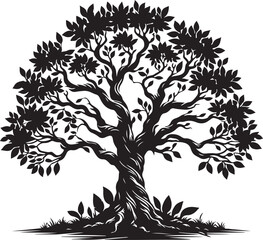 tree silhouette vector