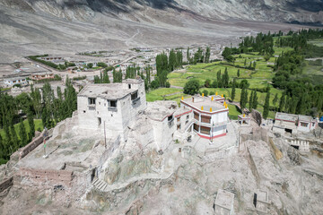 Nubra Valley, Himalayas aerial view, Zanskar, Northern India, Himalayas, India