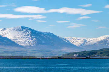 Glacial Snow Mountains and Clouds