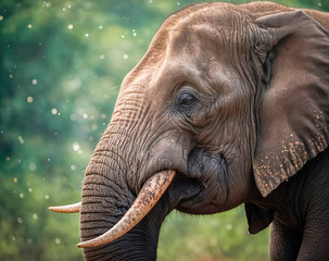 Fototapeta premium close up of an elephant