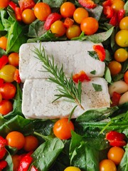 queso feta con hierbas finas