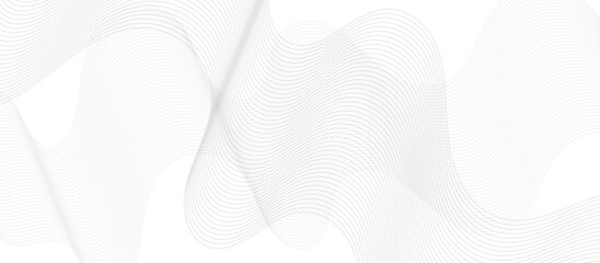 Abstract wave blend waves lines and technology background. white wave line transparent background. blend line gray pattern with wavy stripes of the pattern of gray lines background.