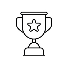 Trophy vector icon