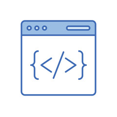 Web Coding vector icon