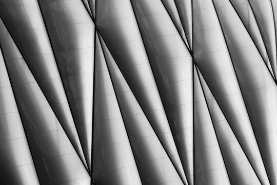 The Shed Exterior Close Up in Black and White