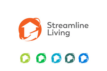 Streamline Living logo design editable vector