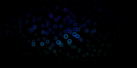 Obraz premium Dark multicolor vector pattern with spheres.