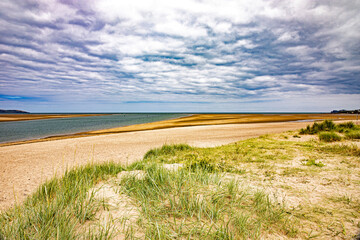 Malahide and Howth cliffs in Dublin irish sea coastline