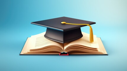 graduation cap and diploma