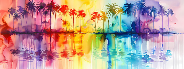 Tropical Watercolor Paradise