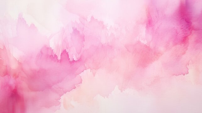This vibrant image showcases a bright pink watercolor artwork with vivid textures and bold brush strokes, adding a lively and energetic feel that's ideal for creative projects.