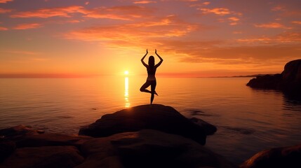 Tranquil Sunset Yoga - A Wellness and Mindfulness Journey