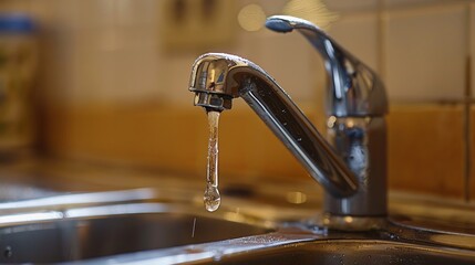 Kitchen Faucet Dripping Water