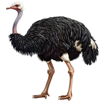 recommend clip art: Clipart illustration of ostrich on a white background. Suitable for crafting and digital design projects.[A-0002]