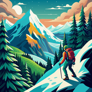 winter mountain landscape