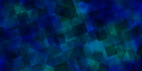 Obraz premium Light BLUE vector template with crystals, triangles.