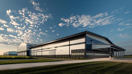 Fototapeta premium advanced agricultural facility with James Hardie Siding