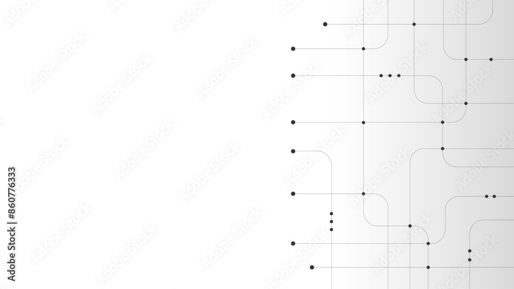 Aufkleber Abstract digital background. Technology background with crossed lines and dots.