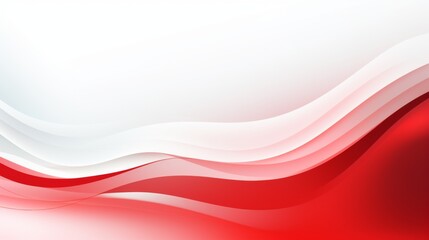 Obraz premium Dynamic abstract illustration featuring flowing red and white waves, creating a visually appealing and modern design perfect for diverse creative projects.