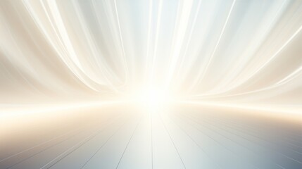 This image showcases radiant light beams shooting across a minimalist, futuristic environment, highlighting the sleek, modern, and innovative atmosphere with luminous effects.