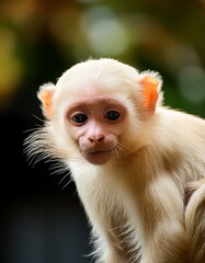 Fototapeta premium Funny albino baby monkey
