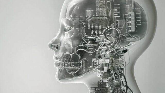 computerized human xray with neurotechnology microchip brain implant technology Generative AI